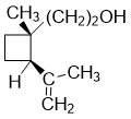 (1R,2S)-1-methyl-2-(1-methylethenyl)-cyclobutaneethanol structure
