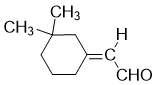 (E)-(3,3-dimethylcyclohexylidene)acetaldehyde structure