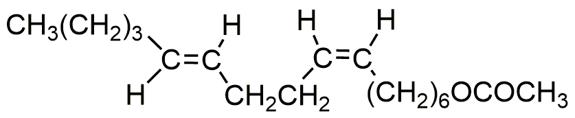 (Z,E)-7,11-hexadecadien-1-yl acetate structure